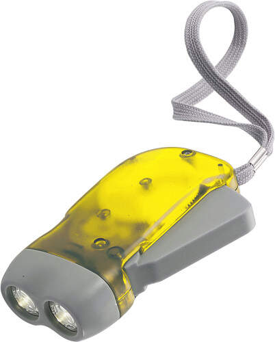 Zaklamp geel 3 kleuren tp 13557