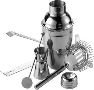 Cocktailset zilver onbedrukt 2296