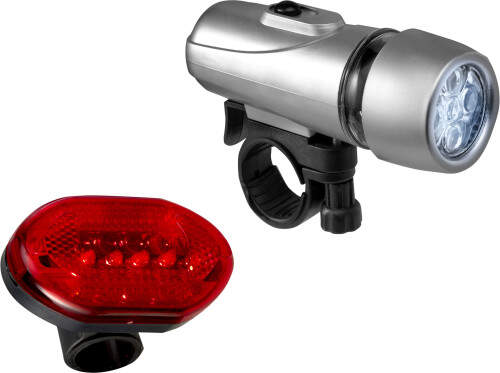 2-Delige fietslampenset meerkleurig 4 kleuren tp 70