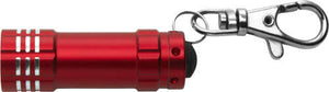 Aluminium zaklamp met 3 LED rood 3 kleuren tp 657