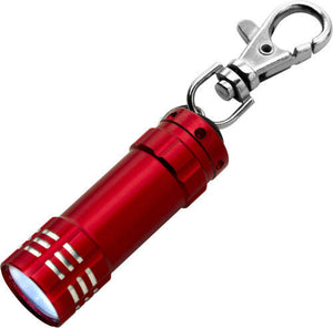 Aluminium zaklamp met 3 LED rood 1 kleur tp 655