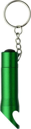 Aluminium zaklamp/flesopener zwart 3 kleuren tp 670