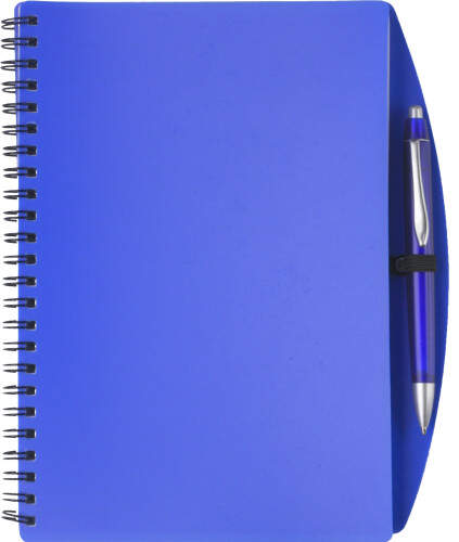 Notitieboekje (A5),  incl.  balpen.   sample