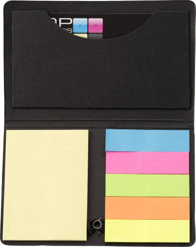 Kartonnen memoboekje / visitekaarthouder   sample