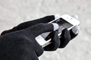 Touchscreen handschoenen zwart 1 kleur tr 12615