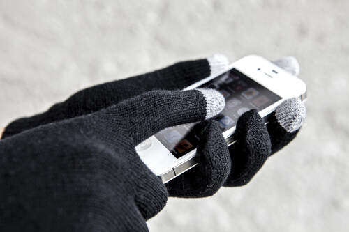 Touchscreen handschoenen zwart 1 kleur tr 12615