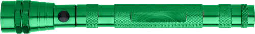 Telescoop zaklamp zilver onbedrukt 12410