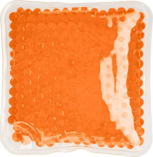 Vierkante PVC hot/cold pack lichtblauw onbedrukt 12949