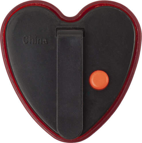 veiligheids lampje, model 'hart'. rood 2 kleuren tp 12854