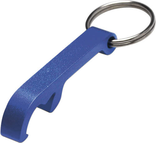 Flesopener met sleutelhanger groen onbedrukt 3877