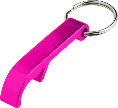 Flesopener met sleutelhanger zwart Graveren 3881