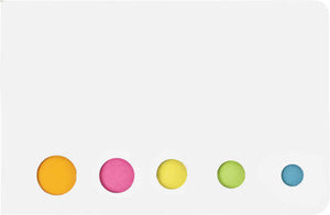Memoboekje met 5 verschillende kleuren zwart onbedrukt 7829