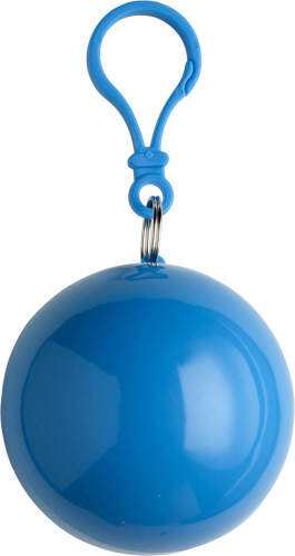 PVC poncho in een  bal met karabijnhaak.   sample