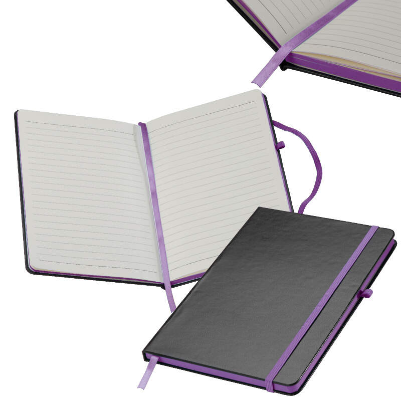 A5 notitieboekje Cuxhaven paars onbedrukt 362