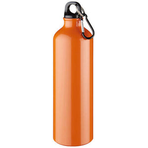 Pacific drinkfles met karabijnhaak zilver 2 kleuren tp 8913