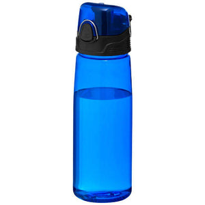 Capri 700 ml tritan sportfles transparant blauw 2 kleuren tp 2163