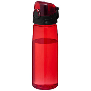 Capri 700 ml tritan sportfles transparant blauw 4 kleuren tp 2165