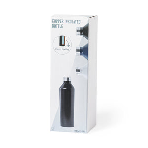Geïsoleerde fles Gristel donkerblauw Graveren