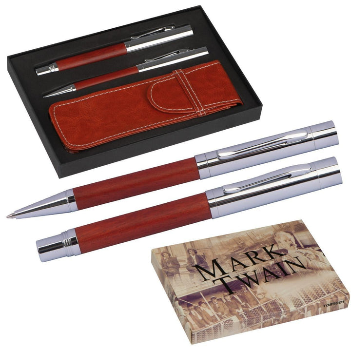 Mark Twain schrijfset met etui sample