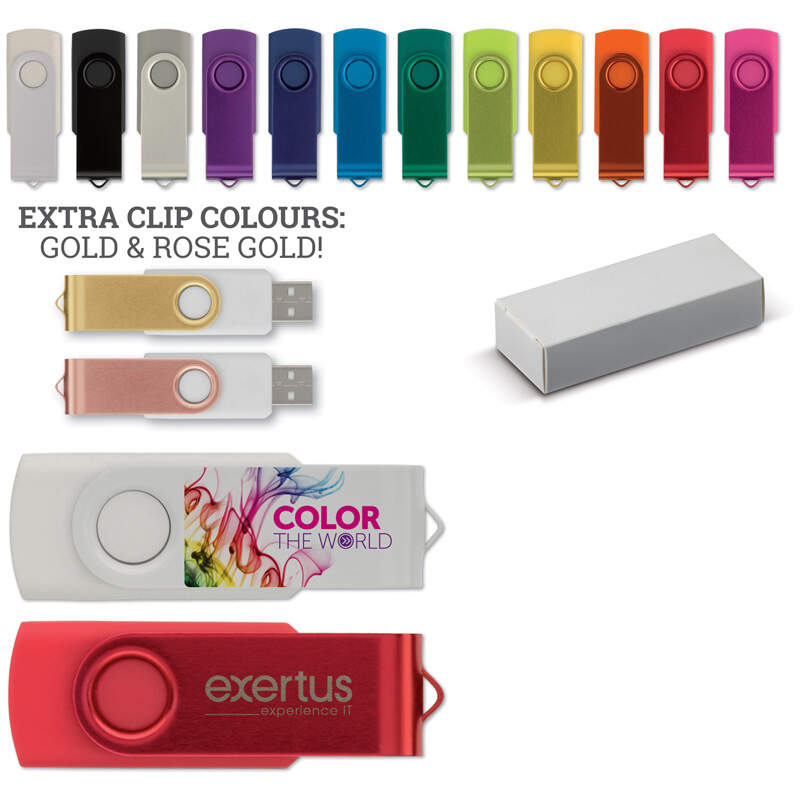USB 16GB Flash Drive Twister bedrukken