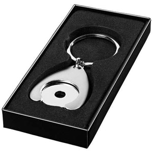 Sleutelhanger met munthouder zilver Graveren 11446