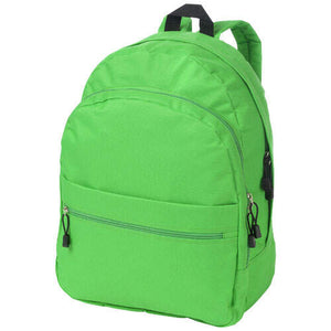 Trend polyester rugzak donkergroen 1 kleur zd 12678