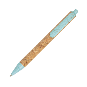 MADEIRA balpen kurk/tarwestro lichtblauw 2 kleuren 7388