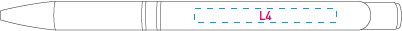 JAVA balpen metaal 5595