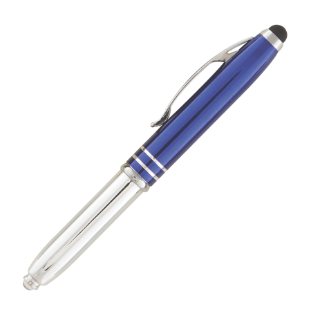 MELOS TOUCH balpen metaal met LED rood Graveren 7815