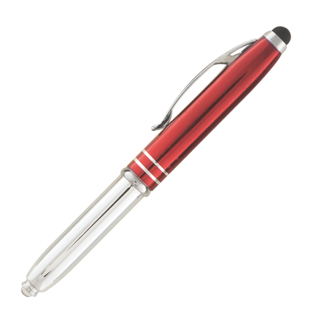MELOS TOUCH balpen metaal met LED zwart Graveren 7816