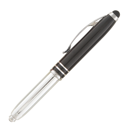 MELOS TOUCH balpen metaal met LED antraciet Graveren 7814