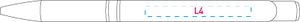 LIPSI balpen soft wit Graveren 7217