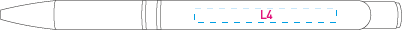 LIPSI balpen soft wit Graveren 7217