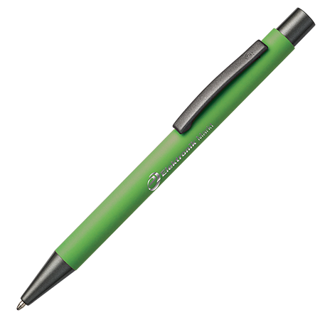 BARBADOS soft touch pen geel Graveren 1326