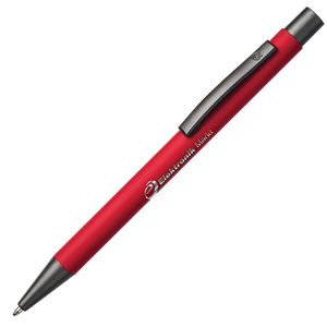 BARBADOS soft touch pen paars Graveren 1331