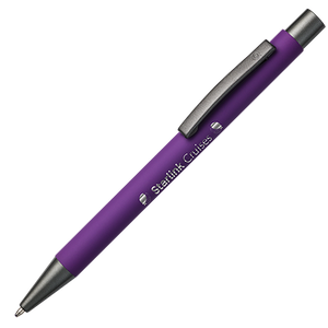 BARBADOS soft touch pen lila Graveren 1329
