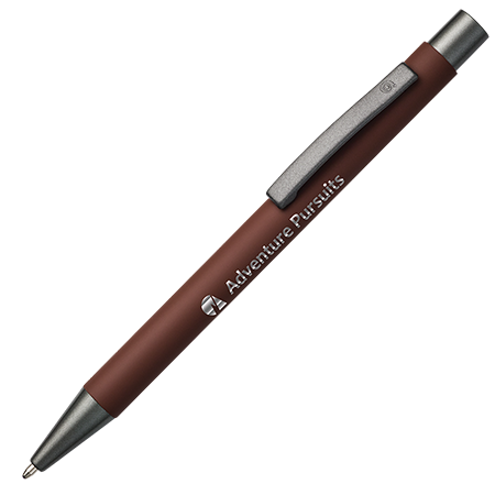 BARBADOS soft touch pen bruin Graveren 1323