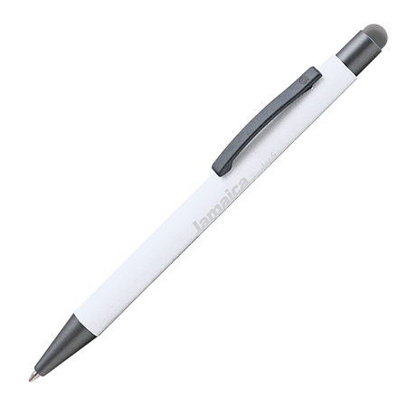 JAMAICA Stylus balpen metaal zwart Graveren 5591