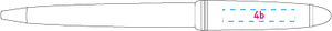MALTA balpen Classic wit 2 kleuren 7623
