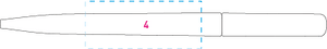 MAG Twist balpen zilver 7446
