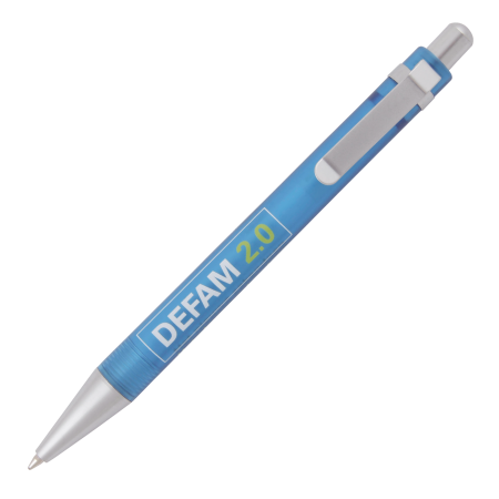 ARTICA balpen metaal frosty donkerblauw onbedrukt 850