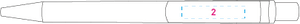 DOT D1 - BC CR balpen petrol 2 kleuren 2840
