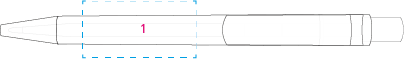 DOT D1 - 30 CR balpen lichtgroen 2 kleuren 2817