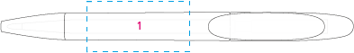 ICON IC 400 - FROST balpen geel onbedrukt 5415