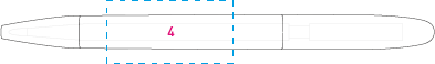 ICON IC 400 - FROST balpen oranje 2 kleuren 5417