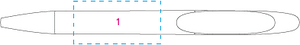 ICON IC 400 - C CR balpen geel 1 kleur 5387