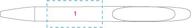 ICON IC 400 - C CR balpen geel 1 kleur 5387