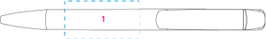 FLOW PURE F2 P - MATT balpen lichtblauw onbedrukt 3978