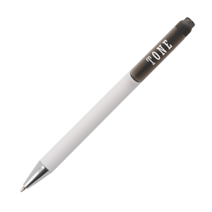 MANHATTAN balpen met transparante clip 72u zwart 1 kleur 7648