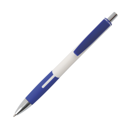 ANTIGUA balpen met HC clip donkerblauw 2 kleuren 704